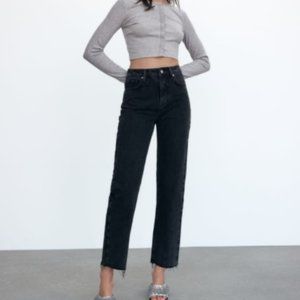 Zara Black High Rise Women Jeans